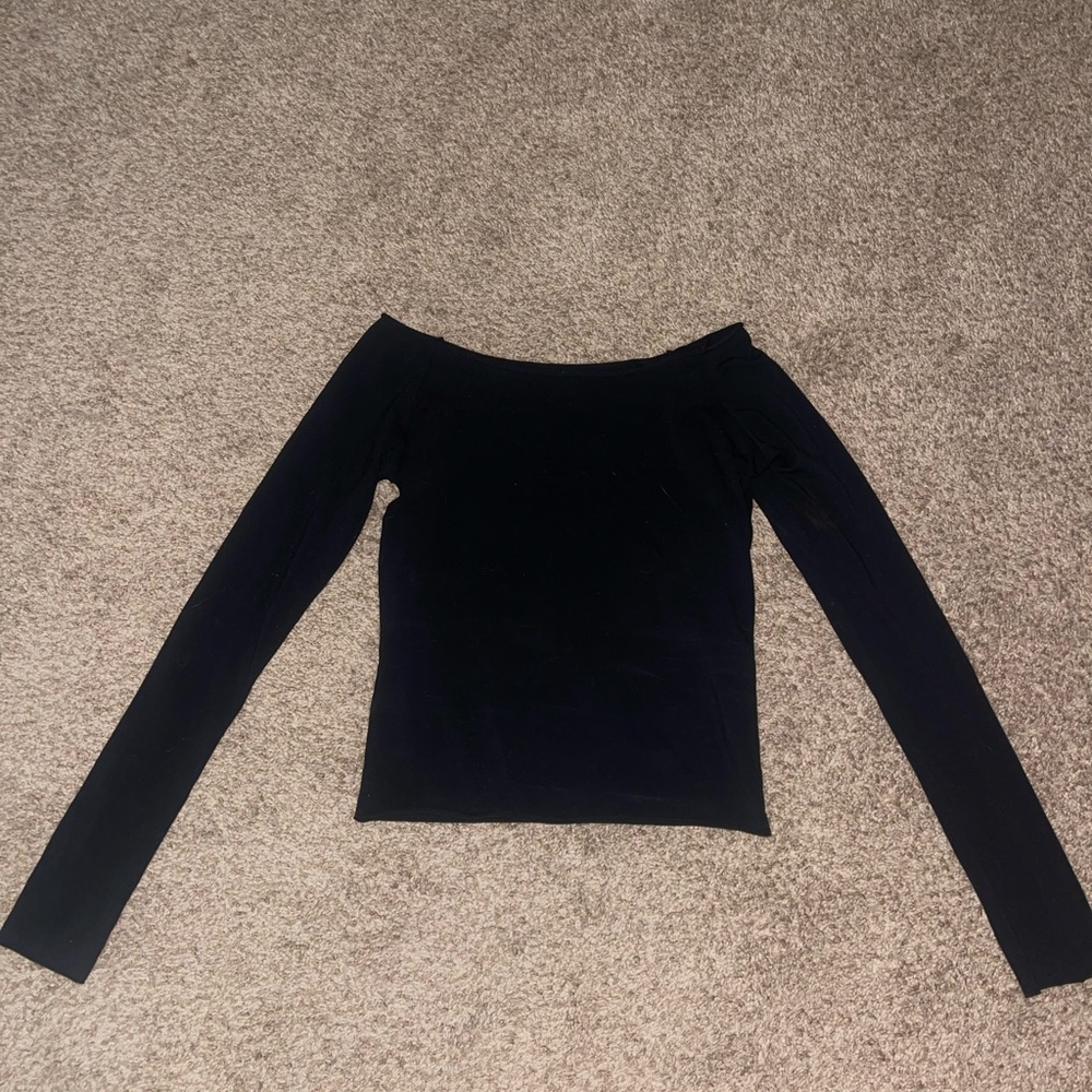 Brandy Melville Off The Shoulder Long Sleeve Top